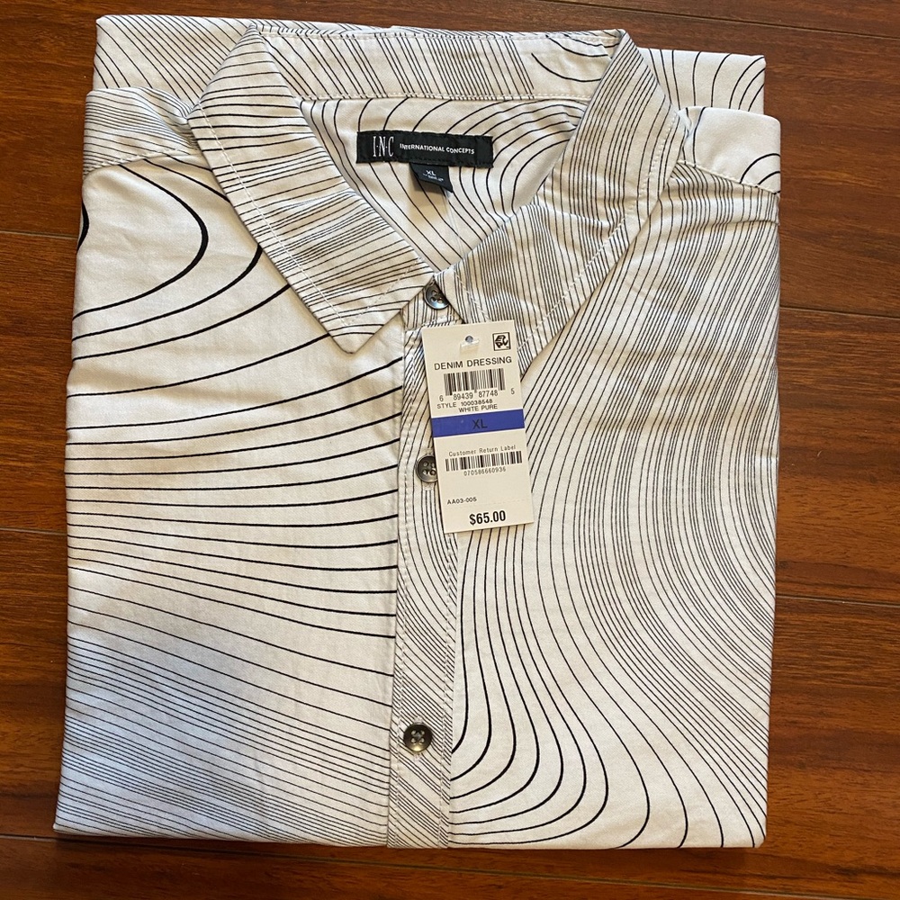 Men’s I.N.C. Denim Dressing button down shirt